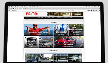 Strona startowa portalu magazynu lifesytlowego Primetimes